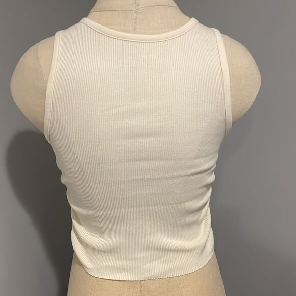 Aerie Text Me Ribbed Crop Tank Top Size XS - Picture 4 of 9